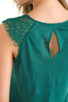 Bayan Yeşil Kolsuz Bluz