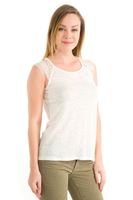 Bayan Krem Kolsuz Bluz