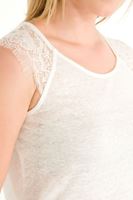 Bayan Krem Kolsuz Bluz