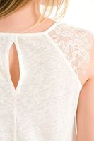 Bayan Krem Kolsuz Bluz