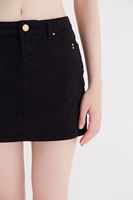 Bayan Siyah Mini Etek