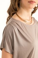 Bayan Kahverengi Bluz