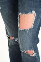 Bayan Mavi Yırtık Kot