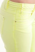 Bayan Sarı Neon Dar Kesim Pantolon