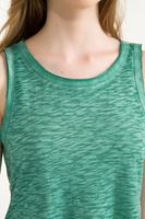 Bayan Yeşil Tül Detaylı Kısa Bluz