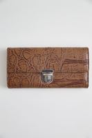 Bayan Kahverengi Önü Tokalı Cüzdan