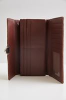 Bayan Kahverengi Önü Tokalı Cüzdan