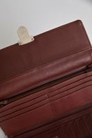 Bayan Kahverengi Önü Tokalı Cüzdan