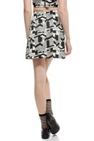 Bayan Çok Renkli İri Geometrik Desenli Etek