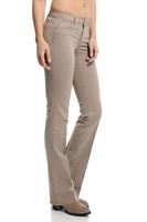 Bayan Krem Bella Normal Bel Bot Paça Pantolon