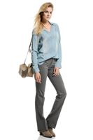 Bayan Gri Bella Normal Bel Bot Paça Pantolon