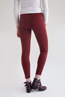 Bayan Kırmızı Düşük Bel Skinny Pantolon
