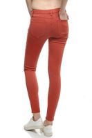 Bayan Turuncu Düşük Bel Skinny Pantolon