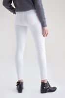 Bayan Beyaz Düşük Bel Skinny Pantolon