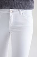 Bayan Beyaz Düşük Bel Skinny Pantolon