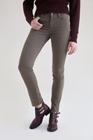 Bayan Yeşil Düşük Bel Slim Paça Pantolon