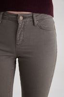 Bayan Yeşil Düşük Bel Slim Paça Pantolon