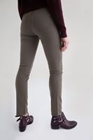 Bayan Yeşil Düşük Bel Slim Paça Pantolon