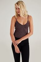 Bayan Bordo İnce Askılı Atlet