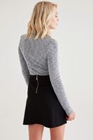 Bayan Gri Boğazlı Üst