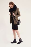 Bayan Yeşil Sırtı Bağcık Detaylı Kısa Üst