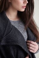 Bayan Gri Cepli Bol Hırka