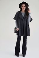 Bayan Gri Cepli Bol Hırka