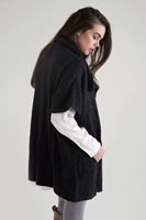 Bayan Siyah Cepli Bol Hırka