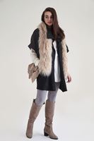 Bayan Siyah Cepli Bol Hırka