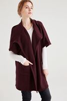 Bayan Bordo Cepli Bol Hırka