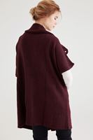 Bayan Bordo Cepli Bol Hırka