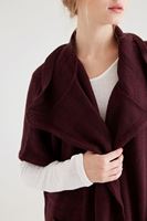 Bayan Bordo Cepli Bol Hırka