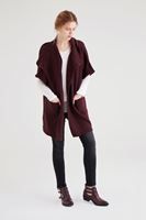 Bayan Bordo Cepli Bol Hırka