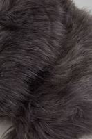 Bayan Gri Kürk Yaka