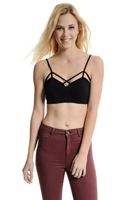 Bayan Siyah Dikişsiz Kısa Atlet