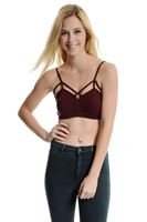 Bayan Bordo Dikişsiz Kısa Atlet