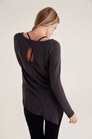 Bayan Gümüş Asimetrik Kesimli Transparan Bluz