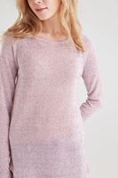 Bayan Bordo Asimetrik Kesimli Transparan Bluz