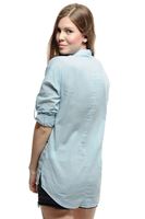 Bayan Beyaz 3/4 Kollu Tunik Gömlek