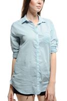 Bayan Beyaz 3/4 Kollu Tunik Gömlek