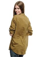 Bayan Yeşil 3/4 Kollu Tunik Gömlek