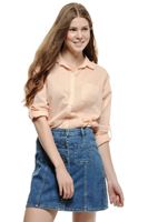 Bayan Krem 3/4 Kollu Tunik Gömlek