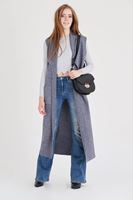 Bayan Mavi İspanyol Paça Denim Pantolon