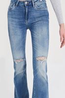 Bayan Mavi İspanyol Paça Denim Pantolon