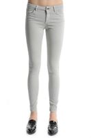 Bayan Gri Adela Düşük Bel Skınny Pantolon