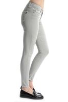 Bayan Gri Adela Düşük Bel Skınny Pantolon