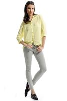 Bayan Gri Adela Düşük Bel Skınny Pantolon