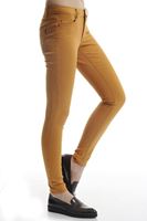 Bayan Kahverengi Adela Düşük Bel Skınny Pantolon