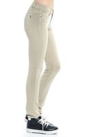 Bayan Krem Kalem Paça Pantolon