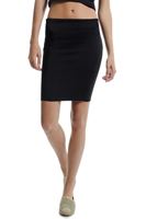 Bayan Siyah Skuba Kumaş Dar Etek